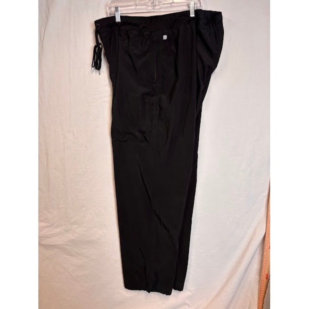 RBX Active Women Black Zipper Pocket Drawstring Jogger Pants CK210A 3XL